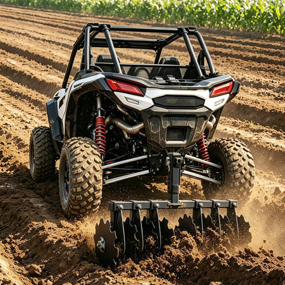 Bethesda Industrial 34" Disc Plow Harrow w/ 2-inch Receiver Hitch 8-blade disc For Tractor ATV UTV