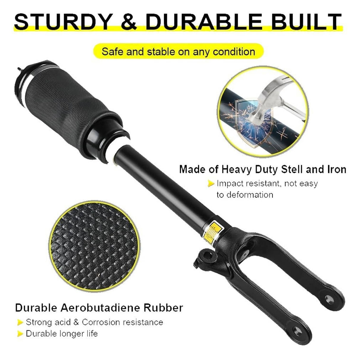 Bethesda Industrial Front Air Suspension Shock Strut 1643206113 for Mercedes W164 GL350 GL450 New