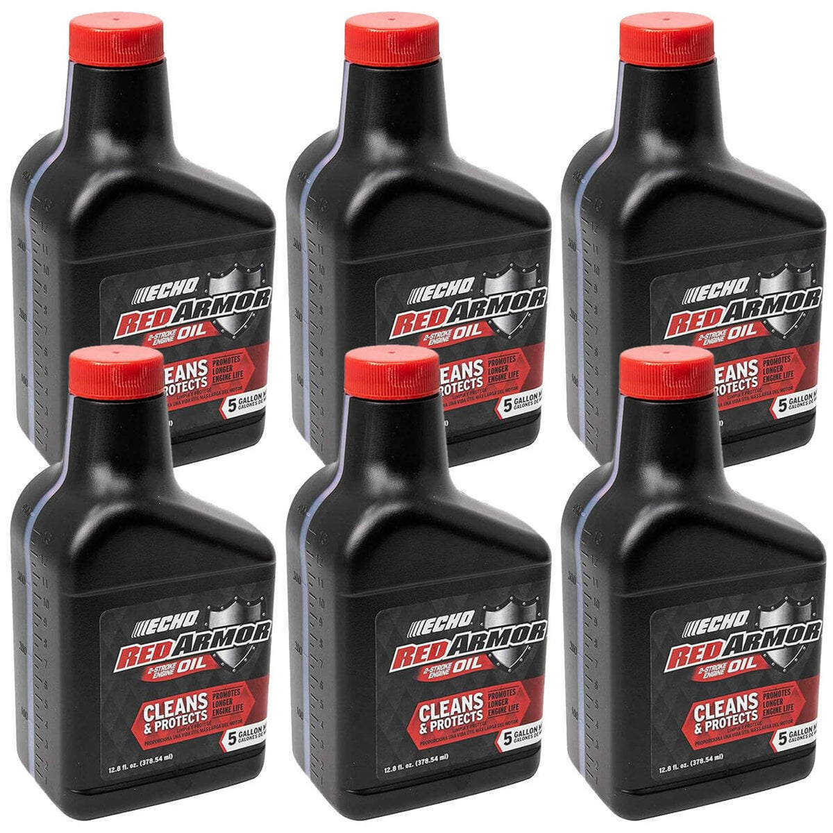 Bethesda Industrial 6PK Echo 6550005 Red Armor 2 Cycle Oil 5 Gallon Mix 50:1 13 oz