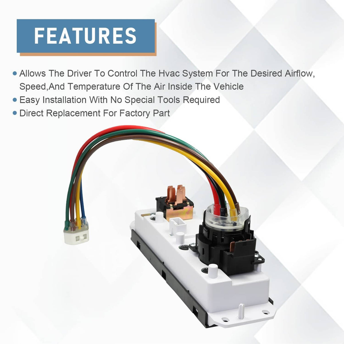 Bethesda Industrial A/C Heater Control Panel Switch For Jeep Wrangler TJ 1999-2004 Blower 55037473AB