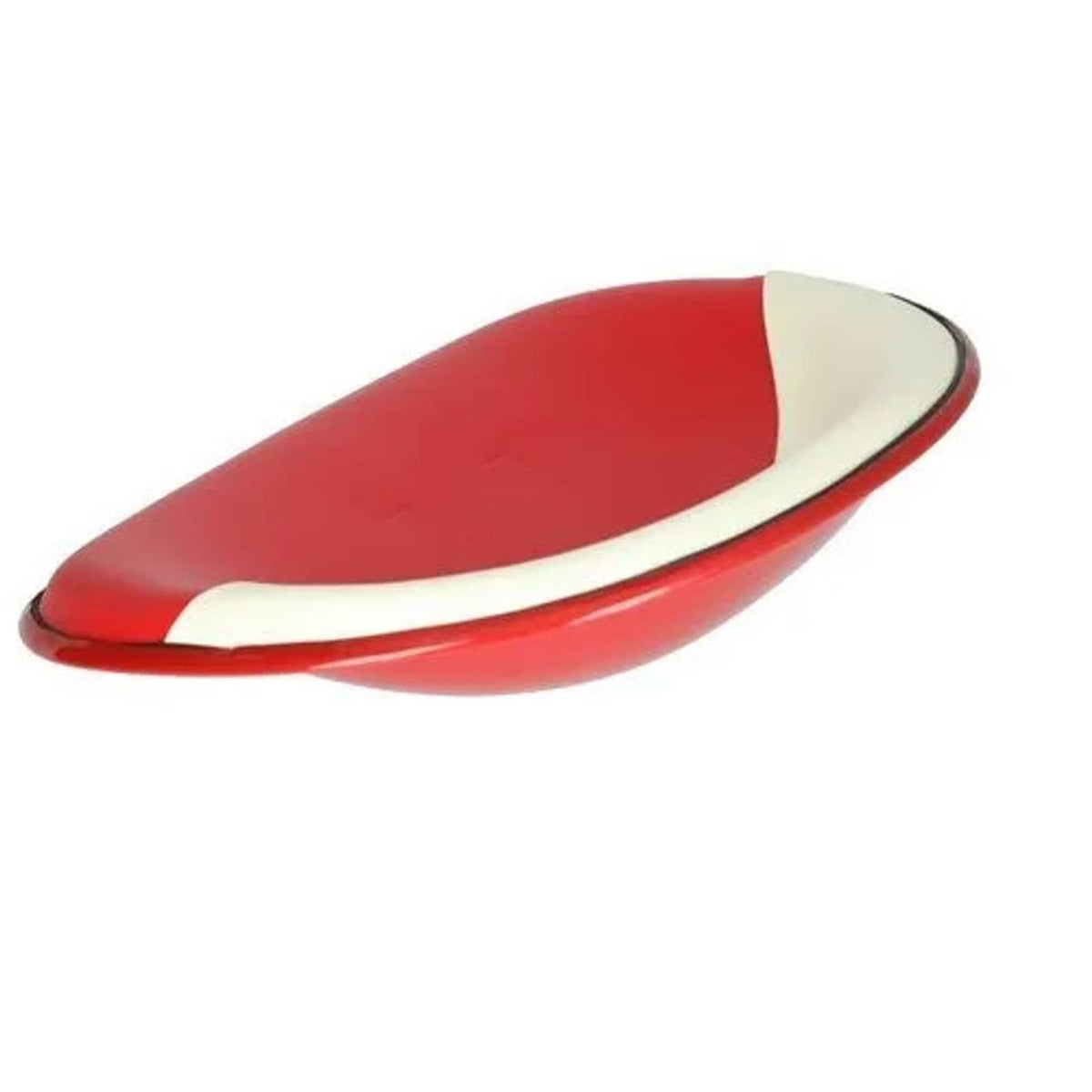 Bethesda Industrial Pan Seat 4 Bolt Mount Vinyl Red and White fits International M 460 504 351925R93
