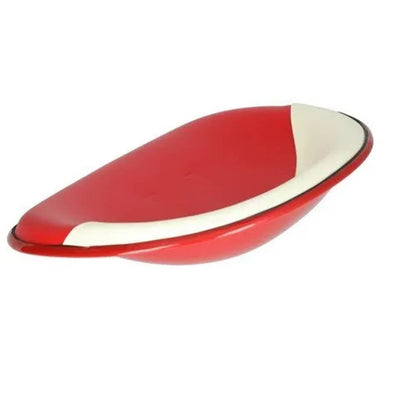 Bethesda Industrial Pan Seat 4 Bolt Mount Vinyl Red and White fits International M 460 504 351925R93