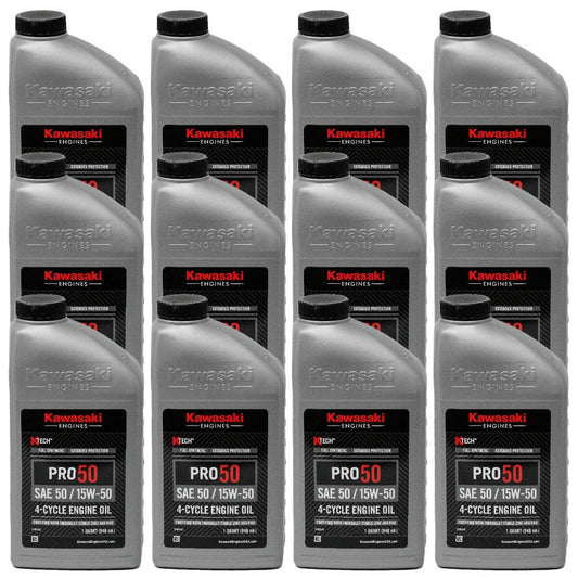 Bethesda Industrial 12PK Kawasaki OEM 99969-6700 SAE50/15W-50 Engine Oil 1 Quart PRO50 4-Cylcle