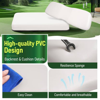 Bethesda Industrial Front Seat Bottom & Seat Backrest Golf Cart Back For Club Car DS 2000.5-up