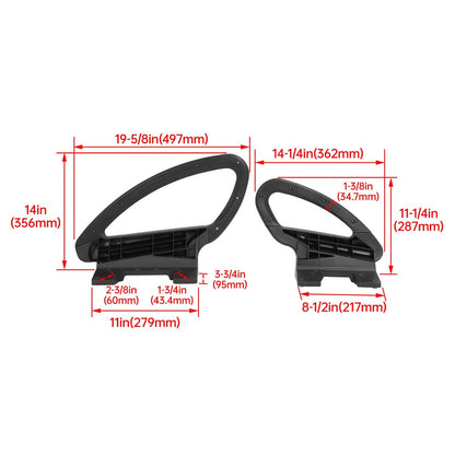 Bethesda Industrial Hip Restraint Kit #103833901 For Club Car Precedent 2012+ Driver Passenger Side