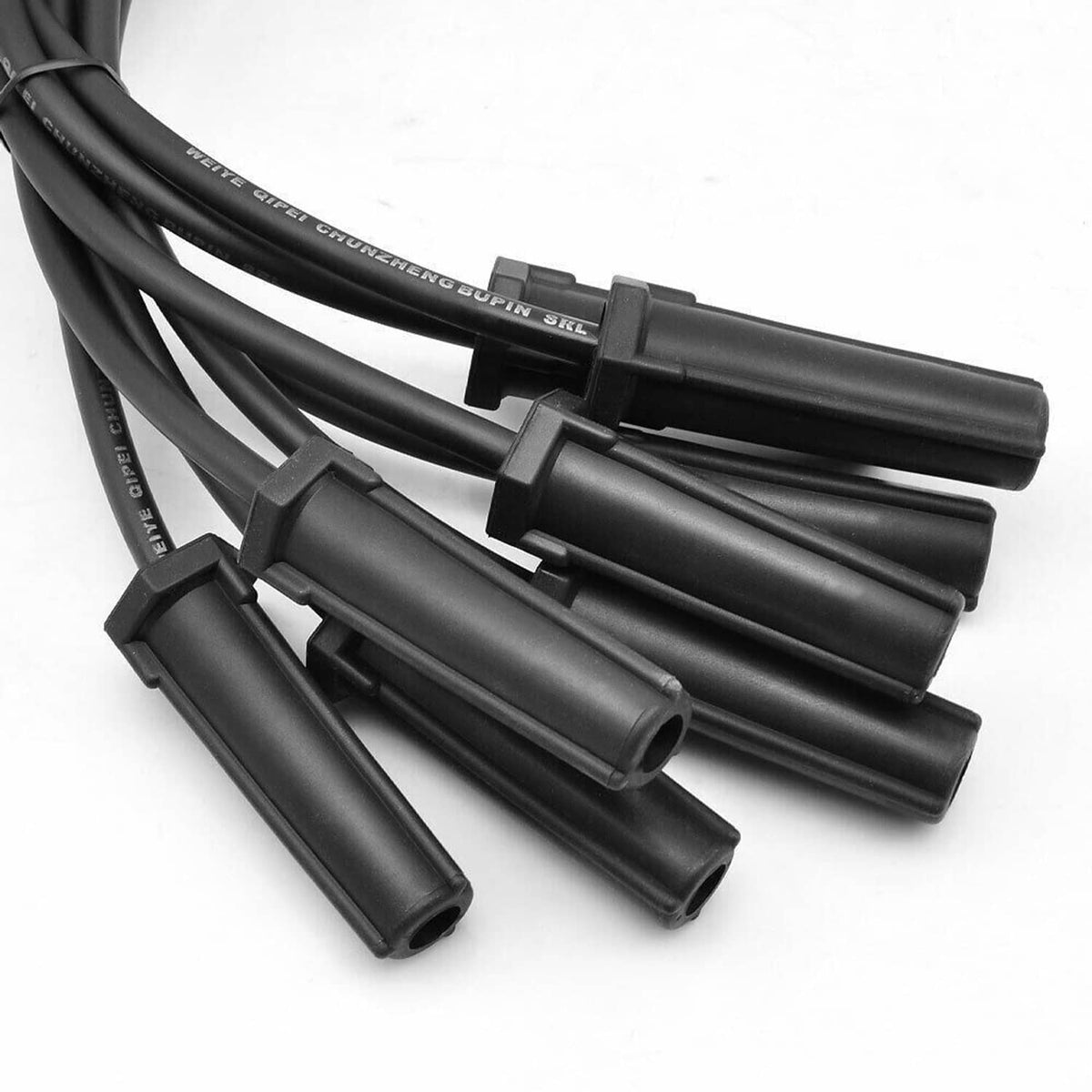Bethesda Industrial 8 Pack UF413 Ignition Coils + 41-962 Spark Plugs + Spark Plug Wires For Chevy