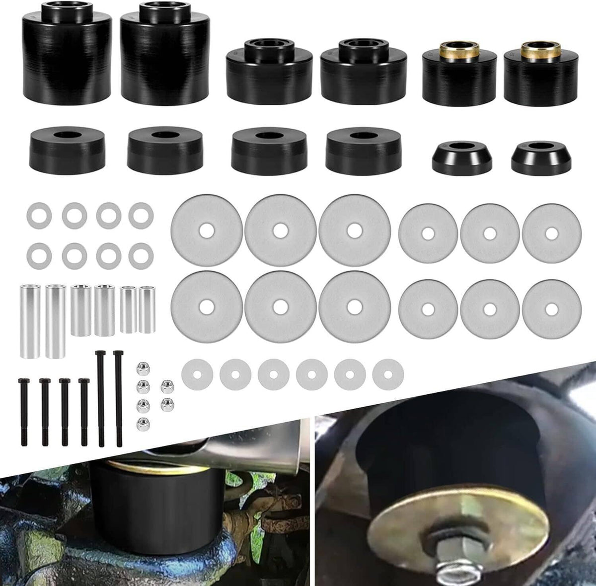 Bethesda Industrial 4.4123R Set Body Cab Mount Bushing Kit For 1980-1998 Ford F150 F250 F350 2WD 4WD