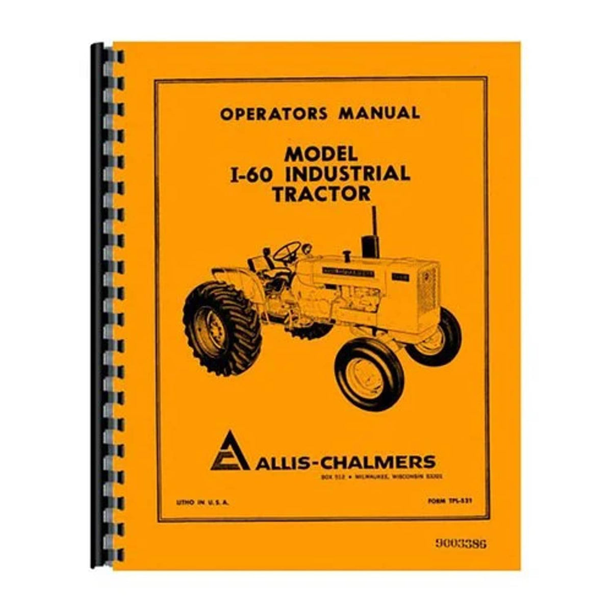 Bethesda Industrial Operator's Manual fits Allis Chalmers I600 I600