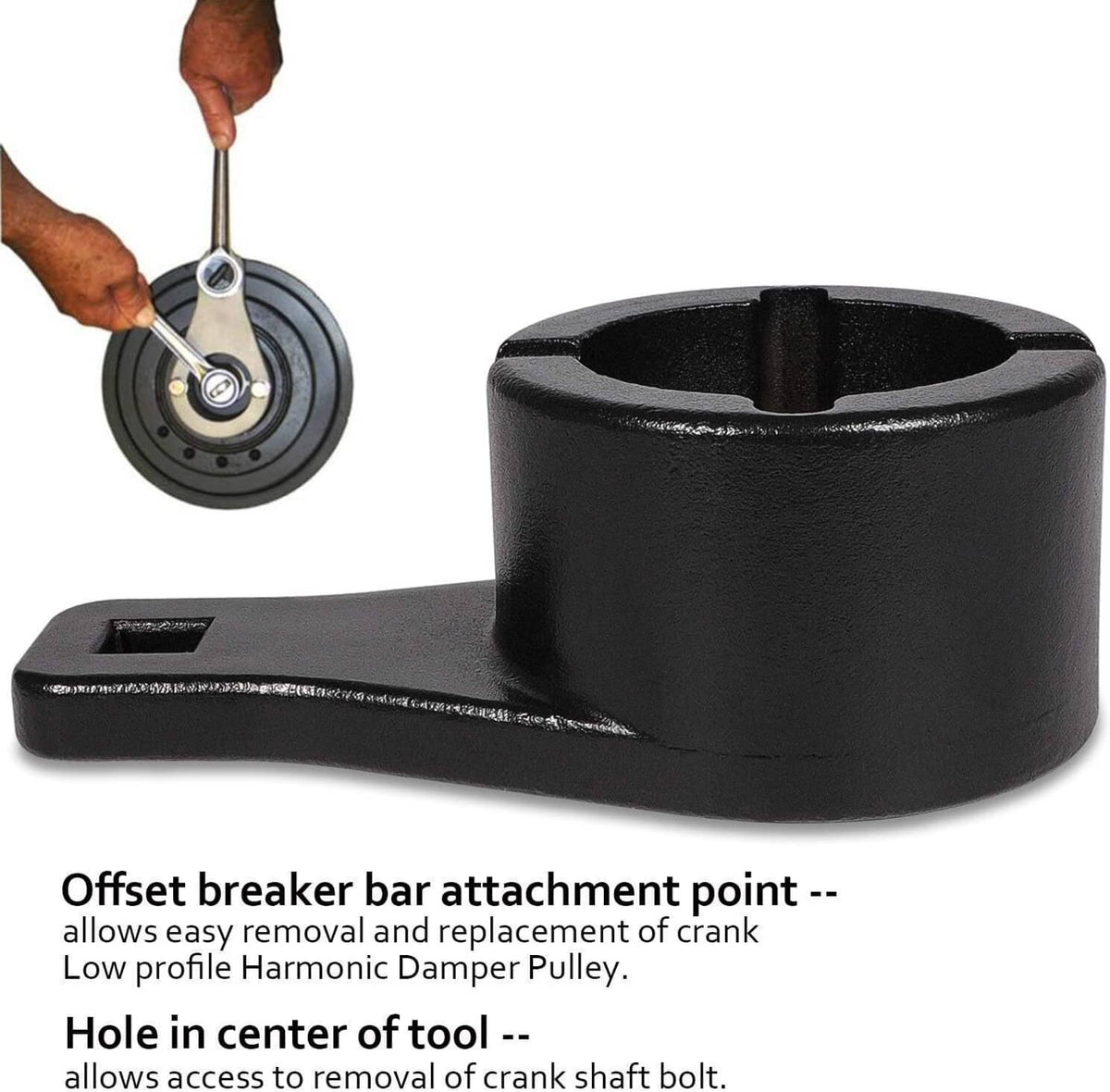 Bethesda Industrial For Lexus Toyota Harmonic Damper Pulley Holding Tool Set Crankshaft Crank Holder