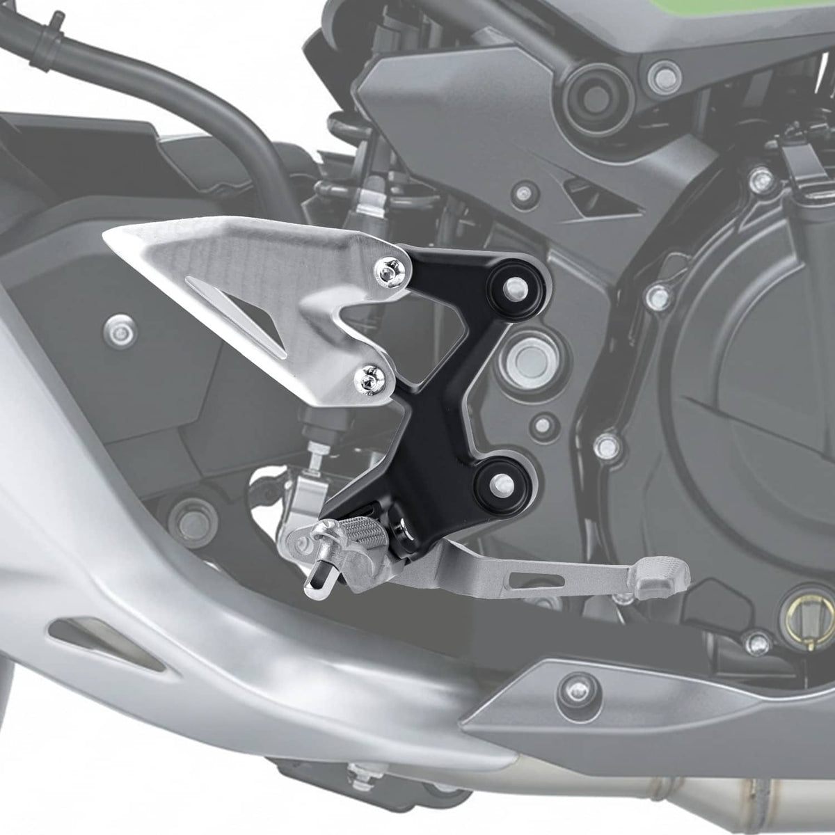 Bethesda Industrial Driver FootRest Pegs Bracket Set For Kawasaki Ninja 400 2018-24 & Z400 2019-24