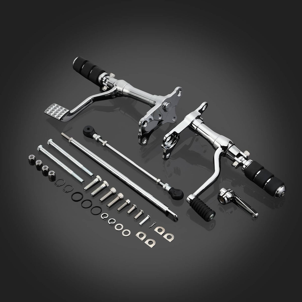 Bethesda Industrial Complete Forward Control Pegs Levers & Linkage For Sportster 883 1200 1991-2003