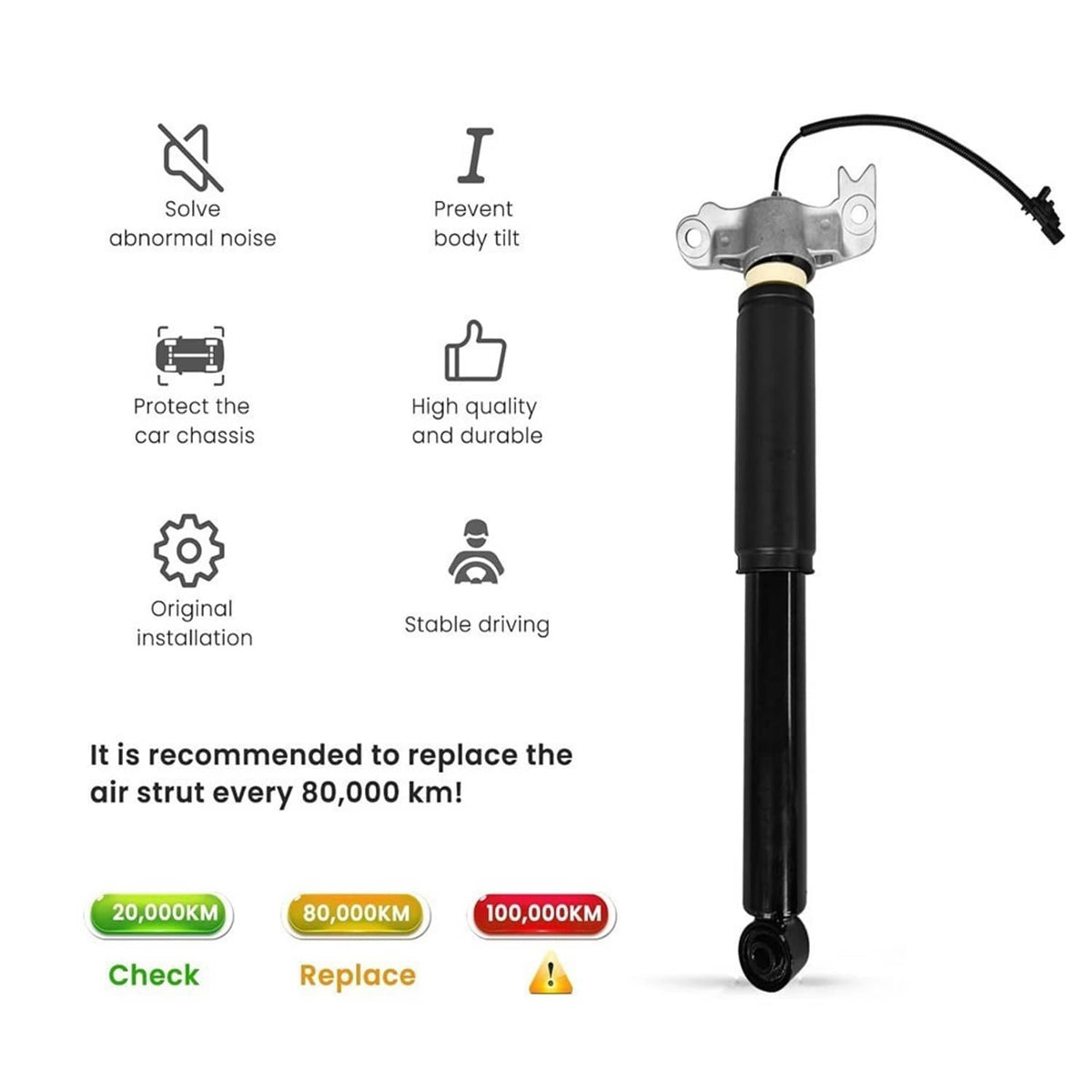 Bethesda Industrial 4Pcs Shocks Strut Assys Front and Rear W/ Electric for 2013-2019 Cadillac XTS