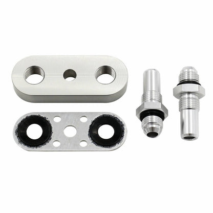 Bethesda Industrial Transmission Cooler Line Adapter Plate with 6AN Fittings Seal 6L80E 6L90E 8L90E