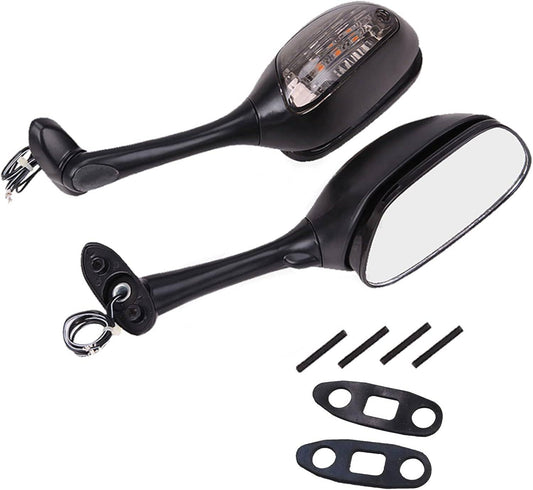 Bethesda Industrial Rearview Mirrors w/ Turn Signal Fit For Suzuki GSXR 1000 GSXR600 GSX-R 750 06-15