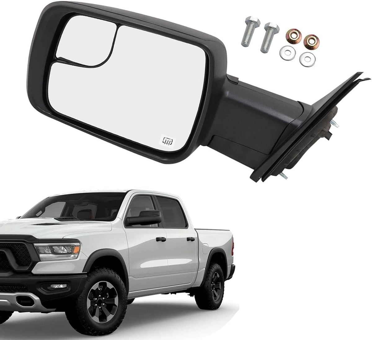 Bethesda Industrial For Dodge Ram 1500 2019-2024 Left Driver Side Mirror Heated Signal Blind Spot