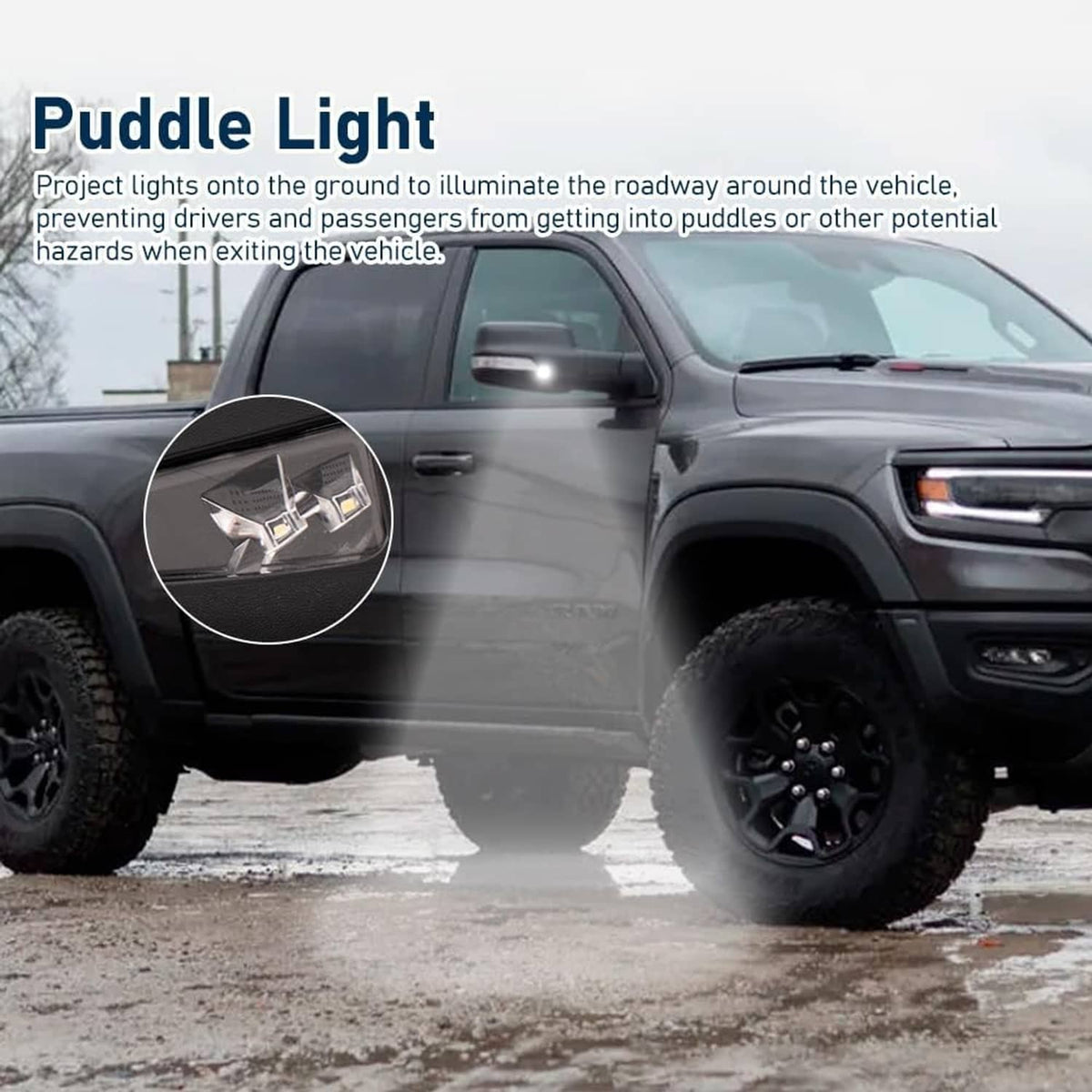 Bethesda Industrial Right Heated Mirror w/Power Fold Signal Light For 2019-2024 Ram 1500 68276500AH