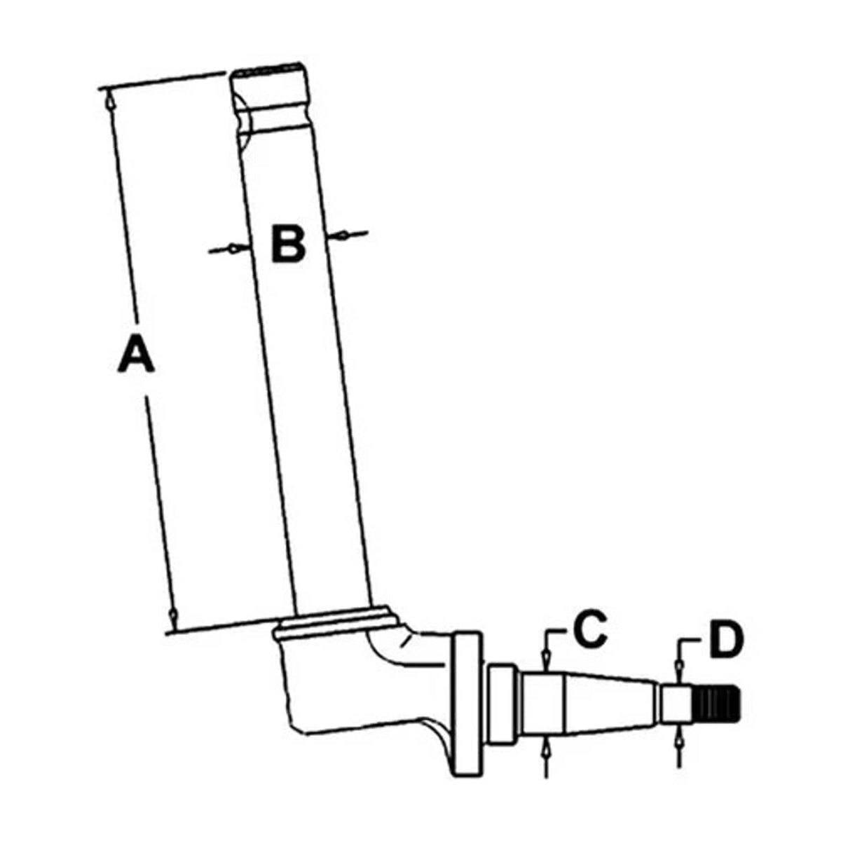 Bethesda Industrial Spindle - Right Hand/Left Hand fits International 534288R92