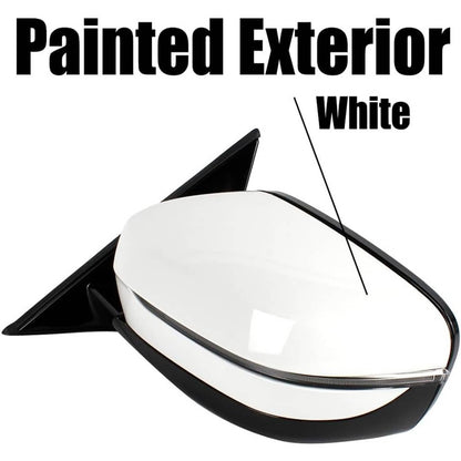 Bethesda Industrial Left Driver Side Mirror w/Blind Spot White For 2019-2023 BMW 320i 330i 330e