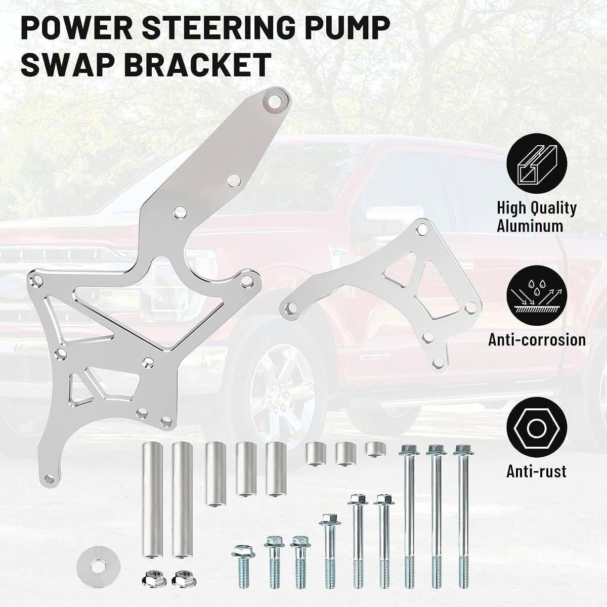 Bethesda Industrial LS Engine Serpentine Alternator Bracket Power Steering Pump For LS1 LS2 LS3 LS6
