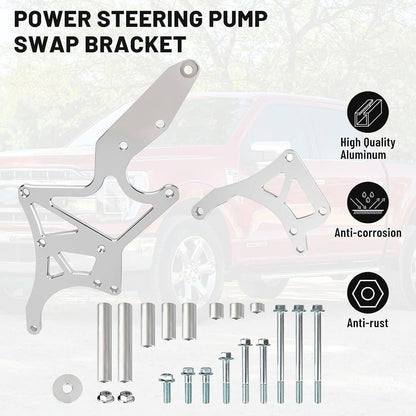 Bethesda Industrial LS Engine Serpentine Alternator Bracket Power Steering Pump For LS1 LS2 LS3 LS6