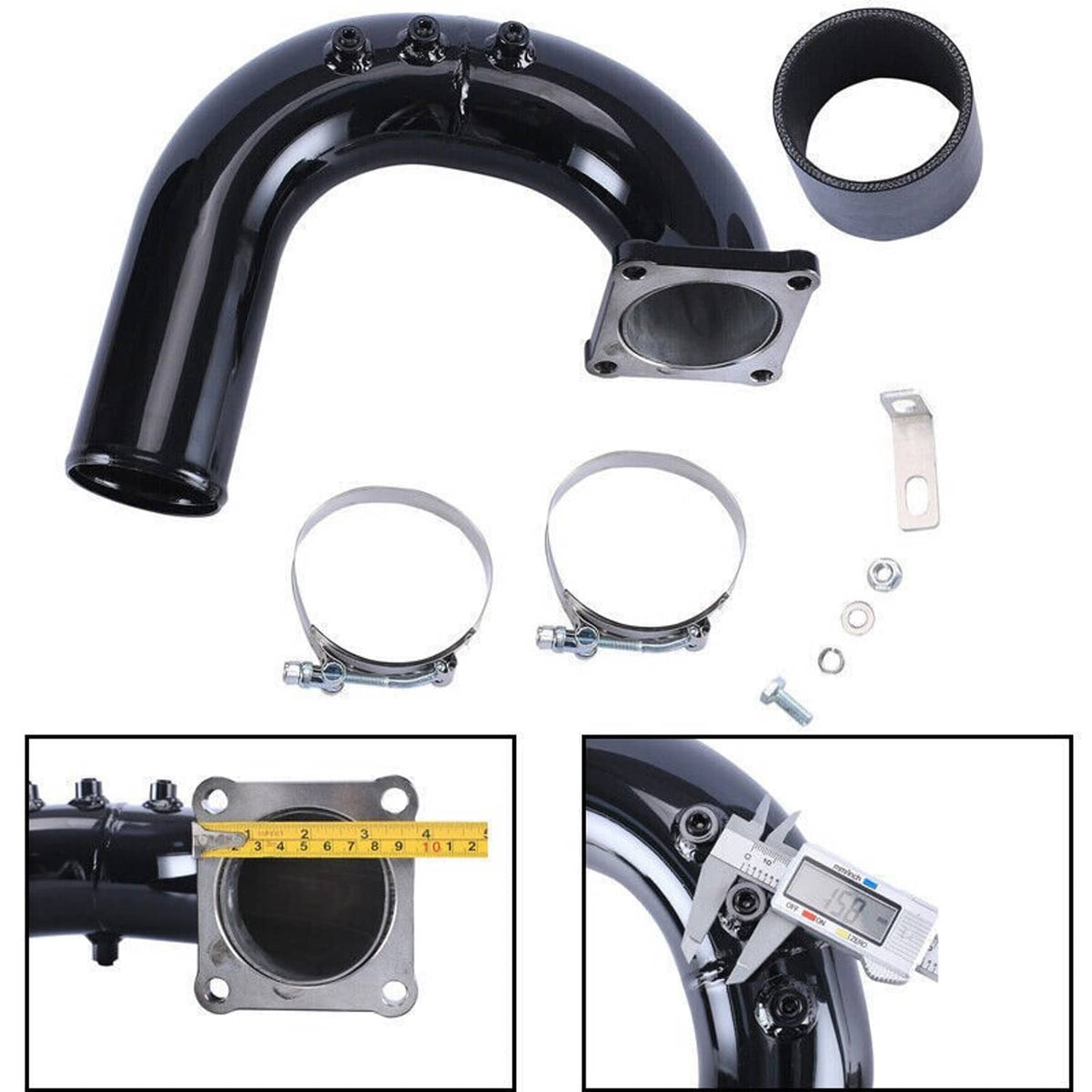Bethesda Industrial High Flow Intake Elbow Tube Pipe For 2003-2007 Dodge Ram 5.9L Cummins Diesel