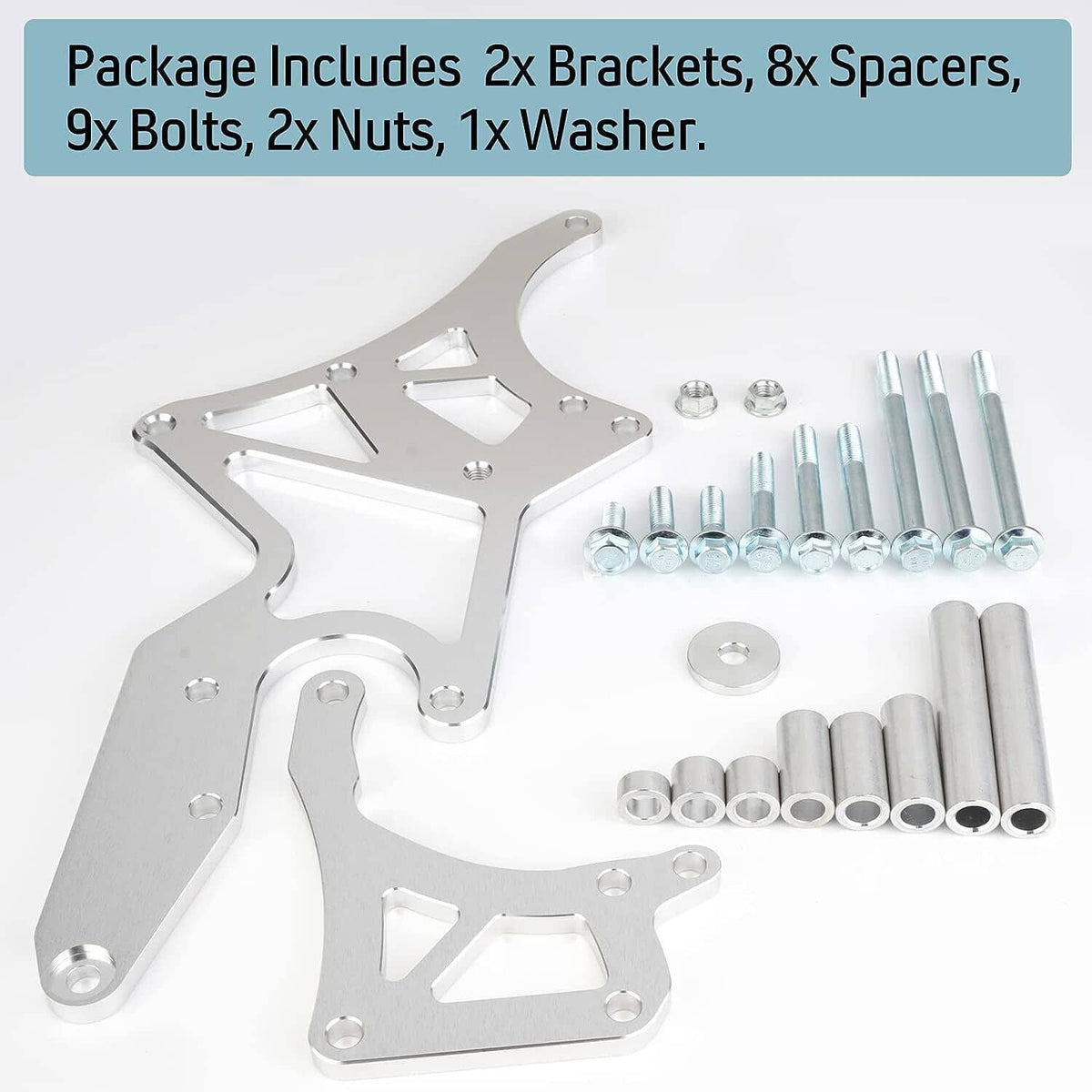 Bethesda Industrial LS Engine Serpentine Alternator Bracket Power Steering Pump For LS1 LS2 LS3 LS6