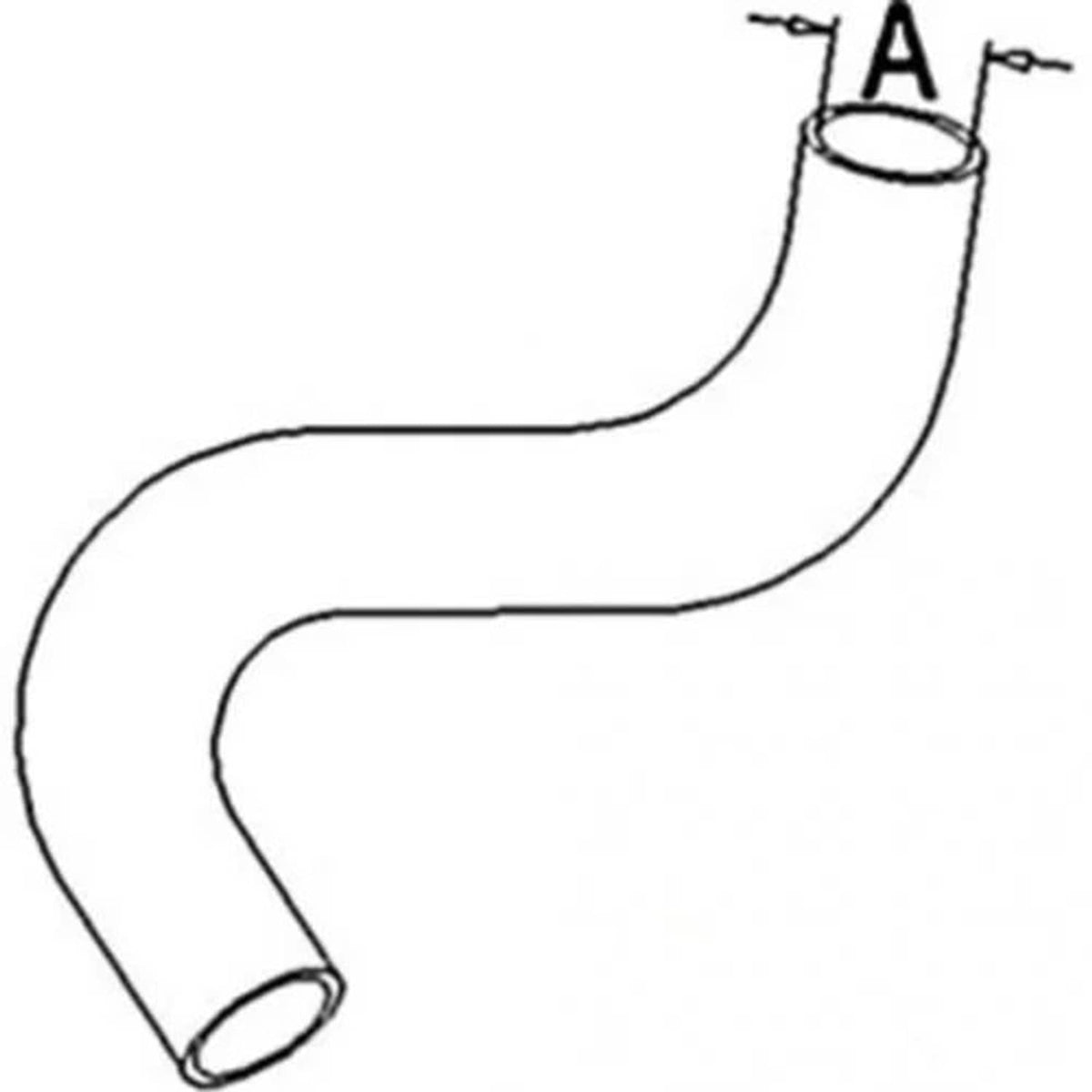 Bethesda Industrial Radiator Hose - Lower fits Allis Chalmers 170 175 70249756