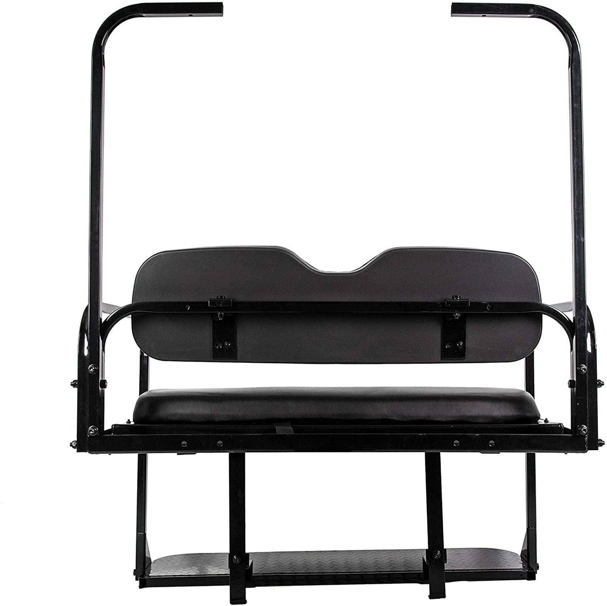 Bethesda Industrial Flip Folding Rear Seat Cushions Pad w/Roof Support For EZGO TXT 1995+ Golf Cart