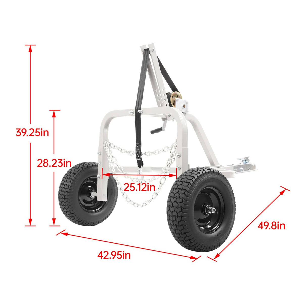 Bethesda Industrial Heavy-Duty Steel Log Skidder Arch Holder Set Logs Trailer Strong Load-bearing