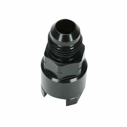 Bethesda Industrial Black 8 AN Fuel Adapter Fitting to 3/8 GM Quick Connect LS W/ Thread Female