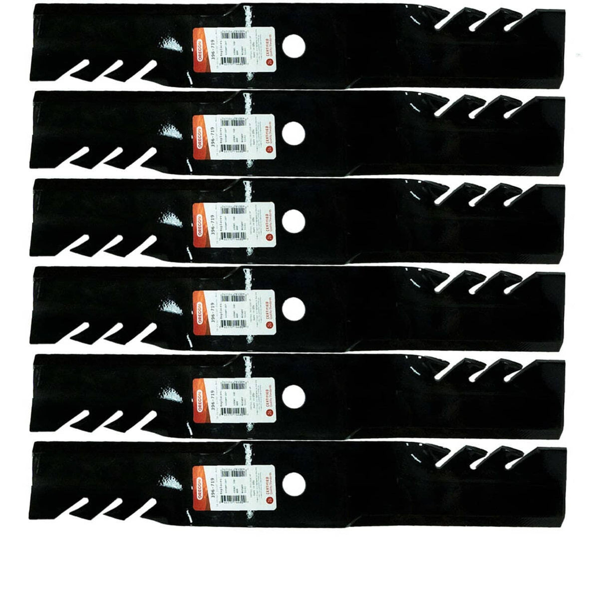 Bethesda Industrial 6PK Oregon 396-719 G6 Gator Mulching Blade for 54" Cut John Deere M143520