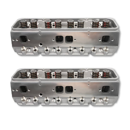 Bethesda Industrial 2x Aluminum Cylinder Heads Fit For SBC Chevy 350 190cc 64cc 2.02/1.60 Angle New
