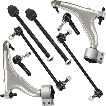 Bethesda Industrial 8Pcs Control Arm Ball Joint Tie Rod Sway Bar Link L&R for 2010-2016 Cadillac SRX