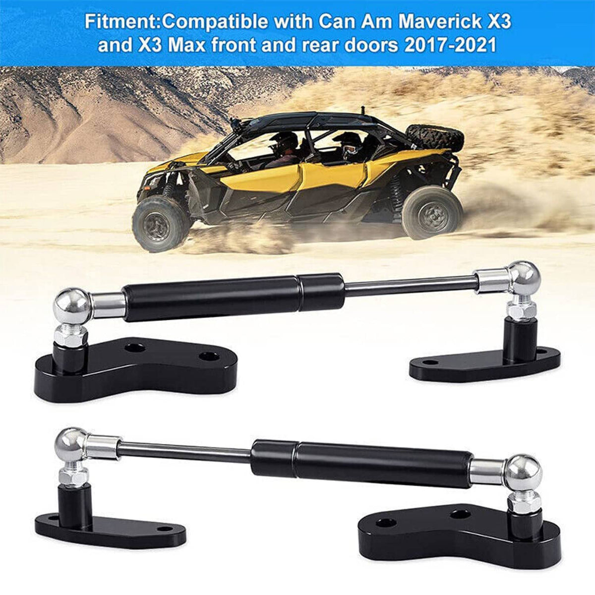 Bethesda Industrial Door Opener Kits Door Shocks Struts Fit for 17-22 Can Am Maverick X3 Front Rear