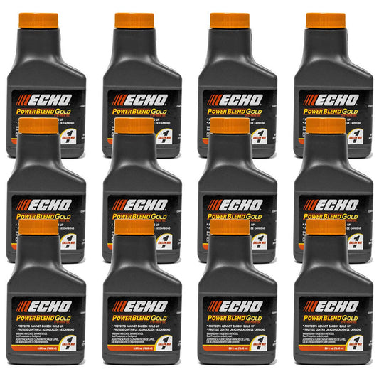Bethesda Industrial 12 Pack Echo Oil 2.6 oz Bottles 2 Cycle Mix for 1 Gallon – Power Blend 6450001G