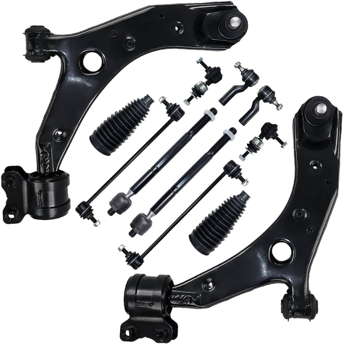 Bethesda Industrial 12Pcs Front Lower LH RH Control Arm Set Suspension Kit for 2004-2009 Mazda 3 5