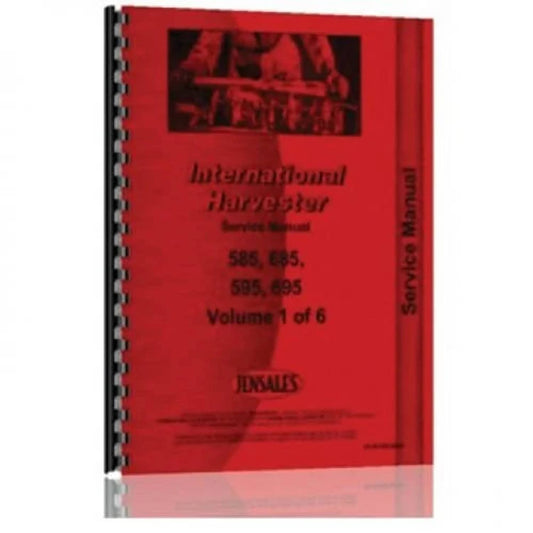 Bethesda Industrial Service Manual fits Case IH 585 595 685 695