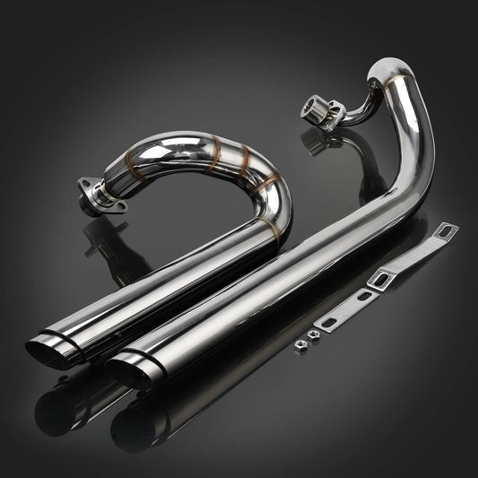 Bethesda Industrial Chrome Exhaust Pipe Systems for Yamaha V star 650 XVS650 Dragstar 650 XVS400 US
