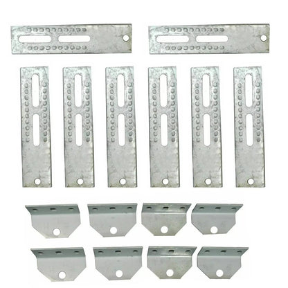 Bethesda Industrial 8PCS 10" Galvanized Swivel  Boat Trailer Vertical Bunk Board Brackets Bolster