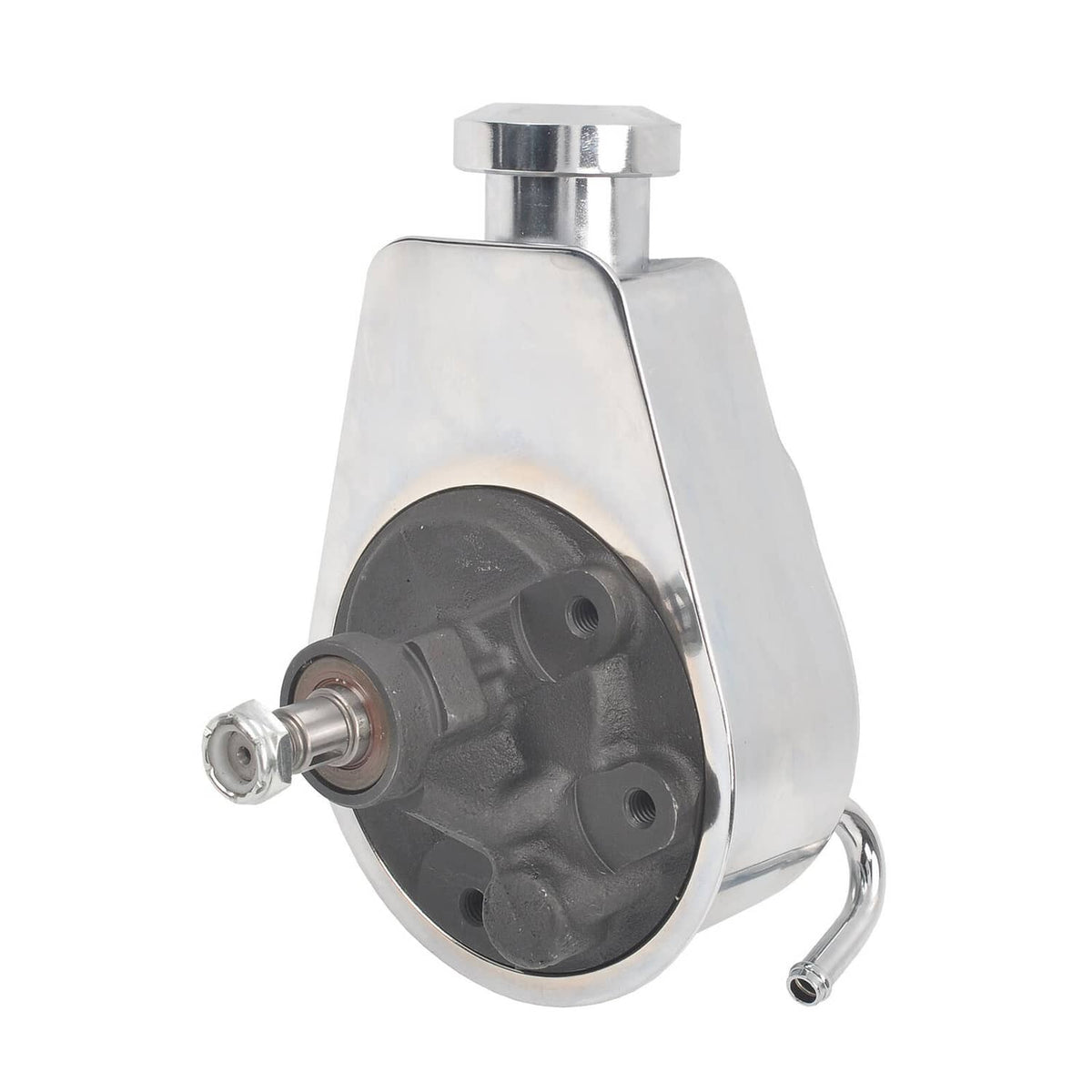 Bethesda Industrial New Chrome Power Steering Pump w/ Bracket & Pulley Kit For SBC Chevy 350 305