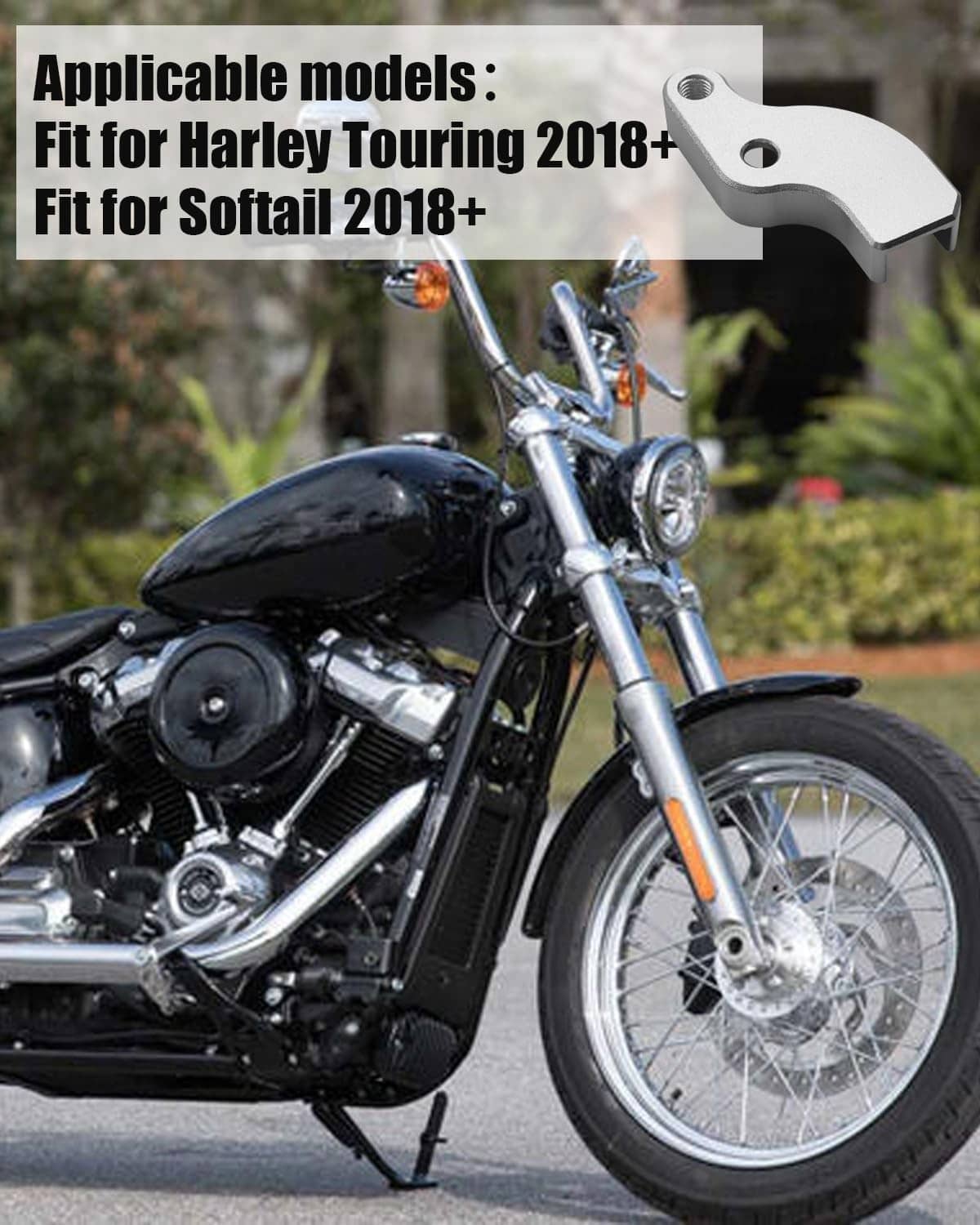 Bethesda Industrial Chrome Gear Shift Neutral Assist Bracket For Harley Softail FLFB Touring Glide