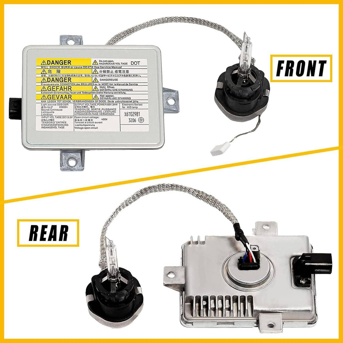 Bethesda Industrial 1 Pair For 2004-2005 Acura TSX 2.4L HID Xenon Headlight Ballast + Igniter + Bulb
