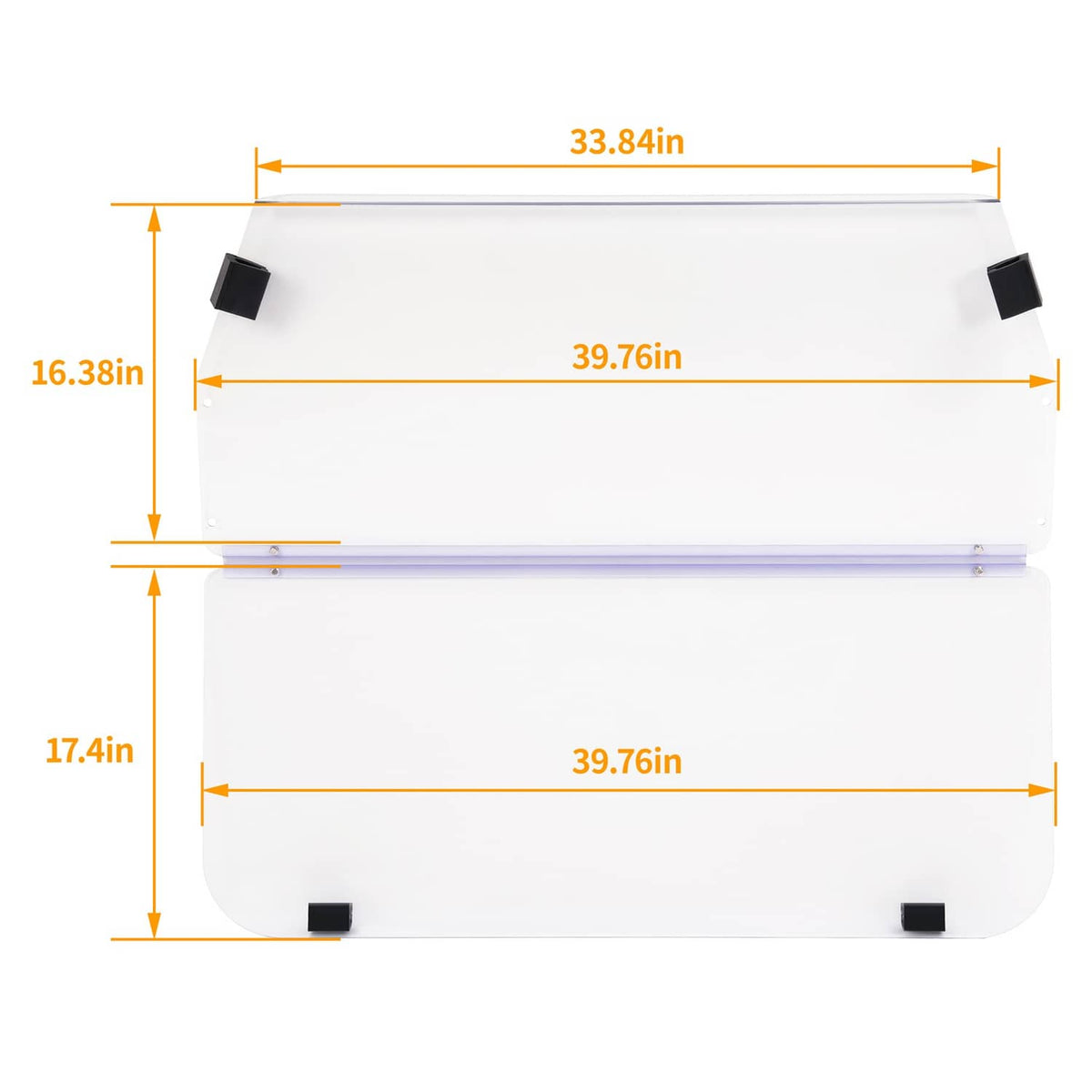 Bethesda Industrial For 16+ Evolution Classic Forester Golf Cart Windscreen Clear Vented Windshield