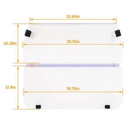 Bethesda Industrial For 16+ Evolution Classic Forester Golf Cart Windscreen Clear Vented Windshield