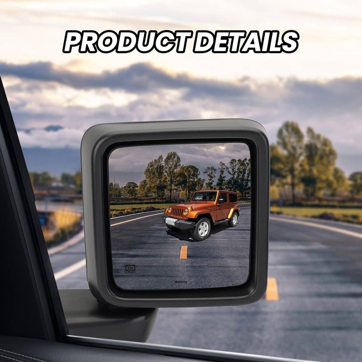 Bethesda Industrial Power Heated Rear View Mirror Passenger For Jeep Wrangler 18-24 &Gladiator 20-24
