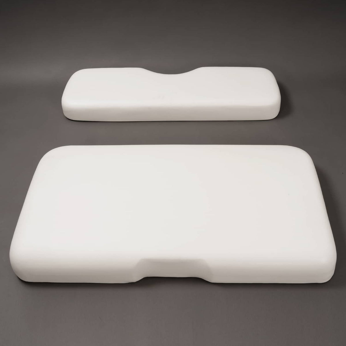Bethesda Industrial White Golf Cart Front Seat Bottom Cushion Backrest For EZGO RXV 2008-Up Models