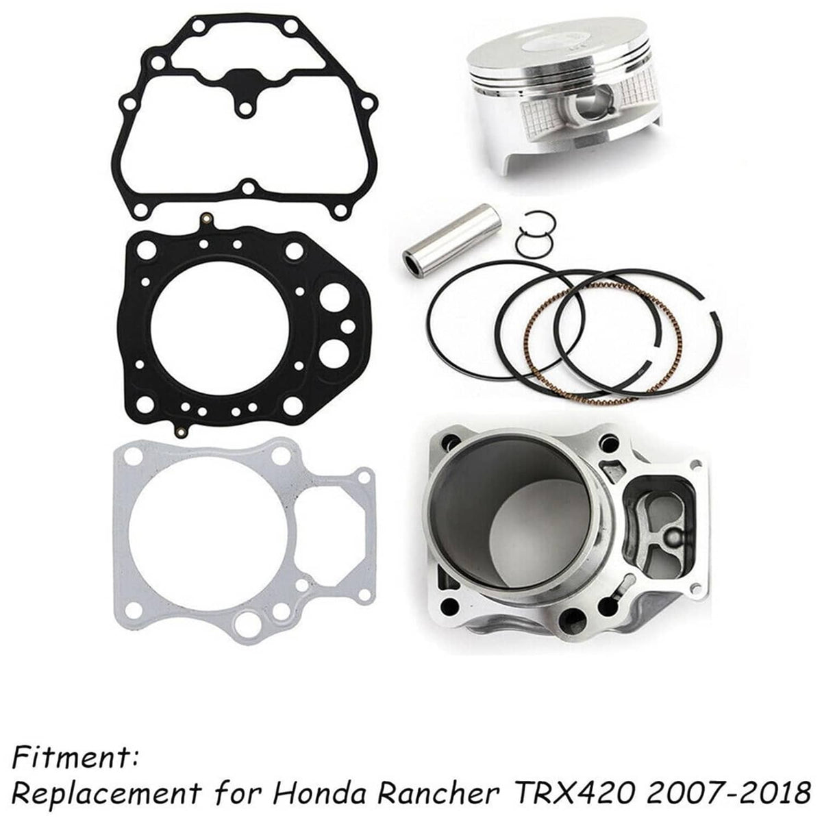 Bethesda Industrial New Cylinder Piston Gasket Top End Rebuild Kit for 2007-18 Honda Rancher TRX420