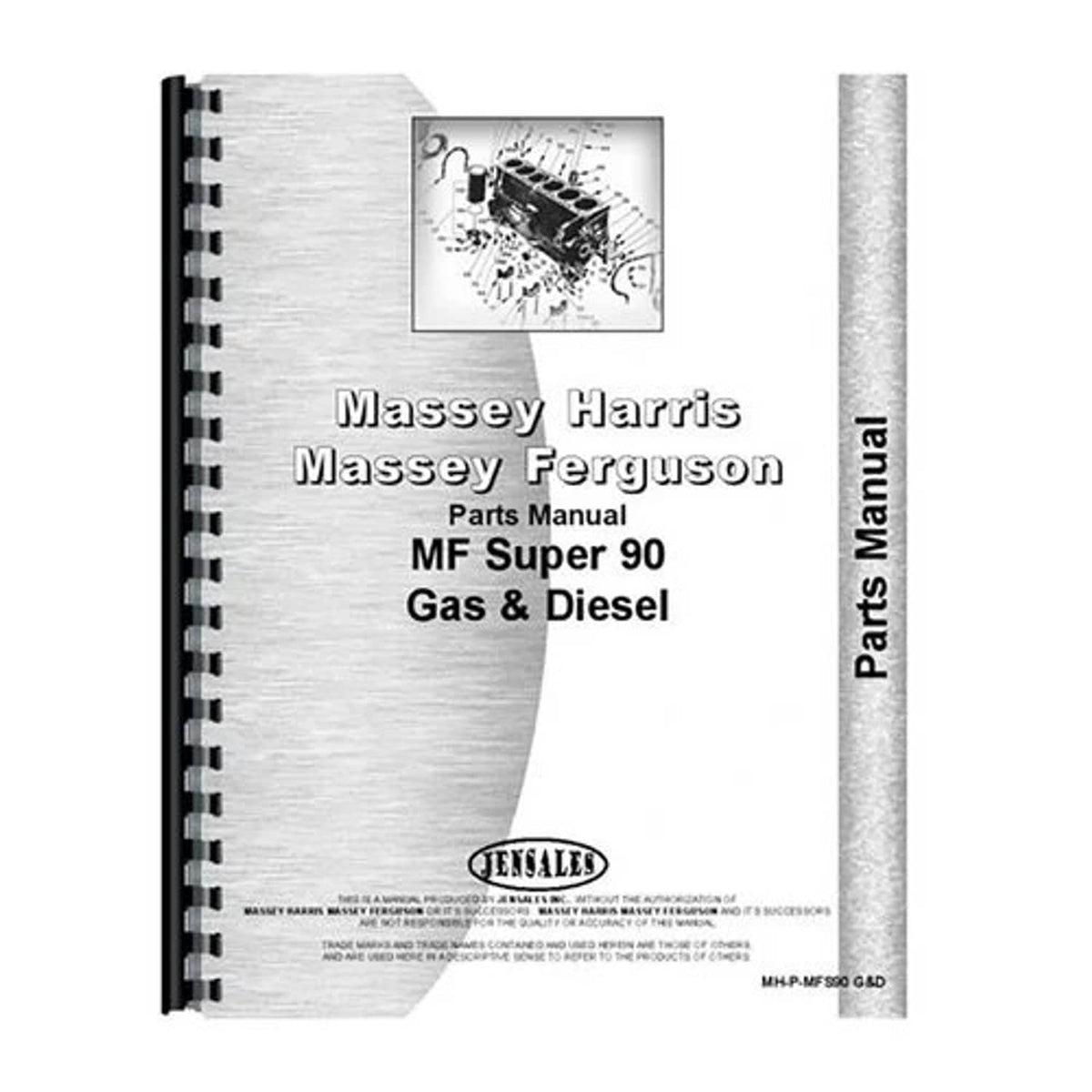 Bethesda Industrial Parts Manual fits Massey Ferguson 90