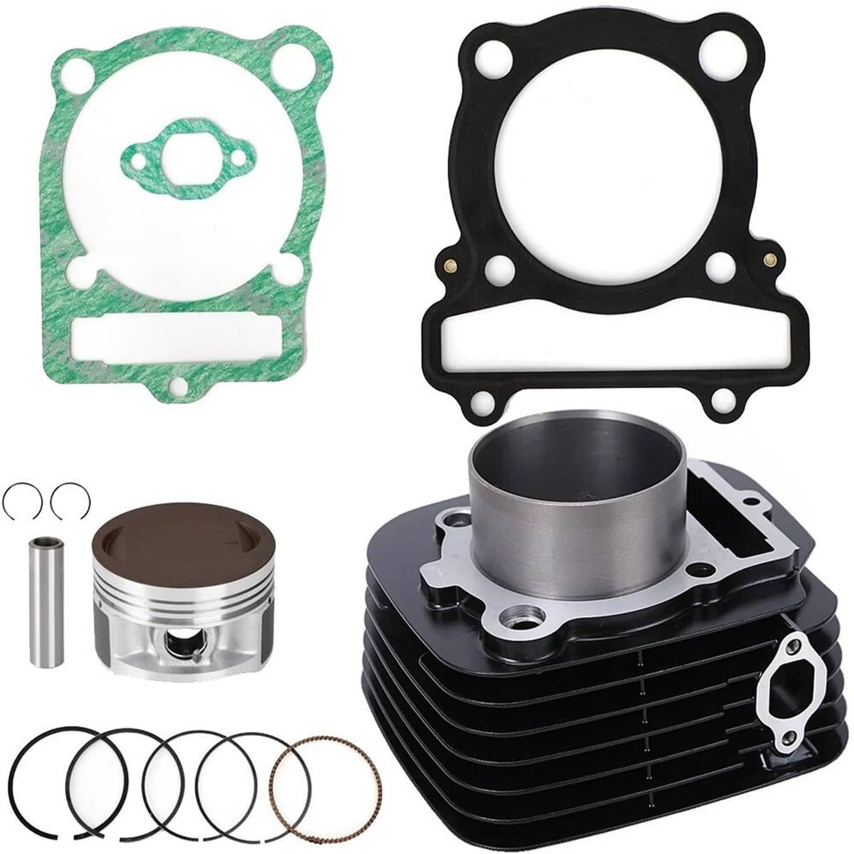 Bethesda Industrial Cylinder Piston Gasket Top End Rebuild Kit For 1987-2004 Yamaha Warrior YFM350
