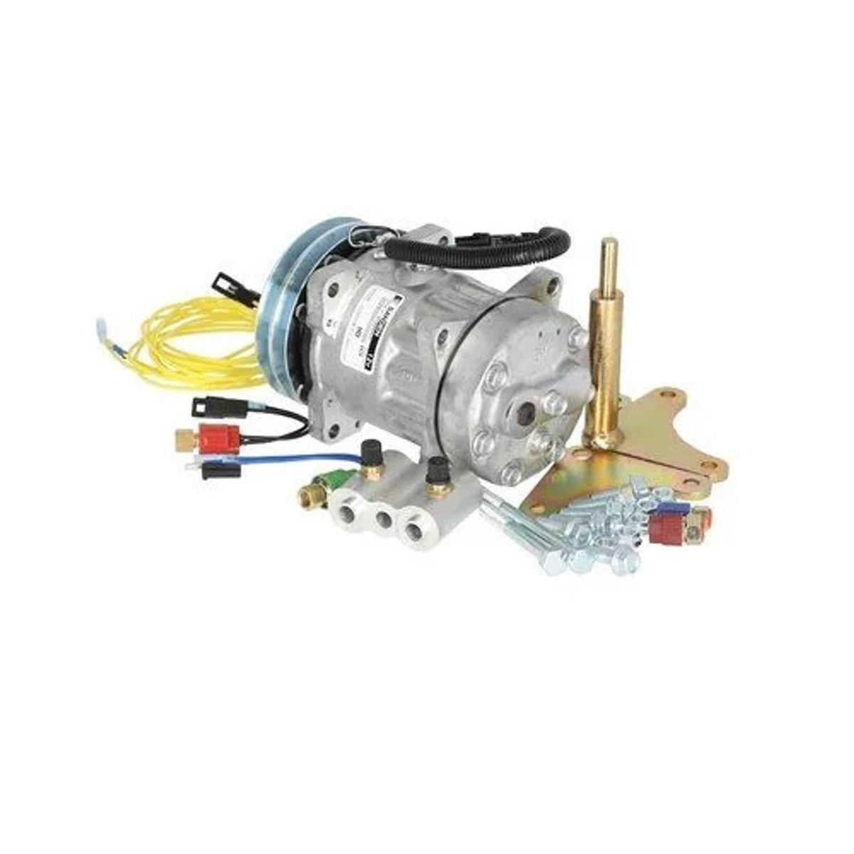 Bethesda Industrial Air Conditioner Compressor Conversion Kit Sanden Style fits John Deere 4230